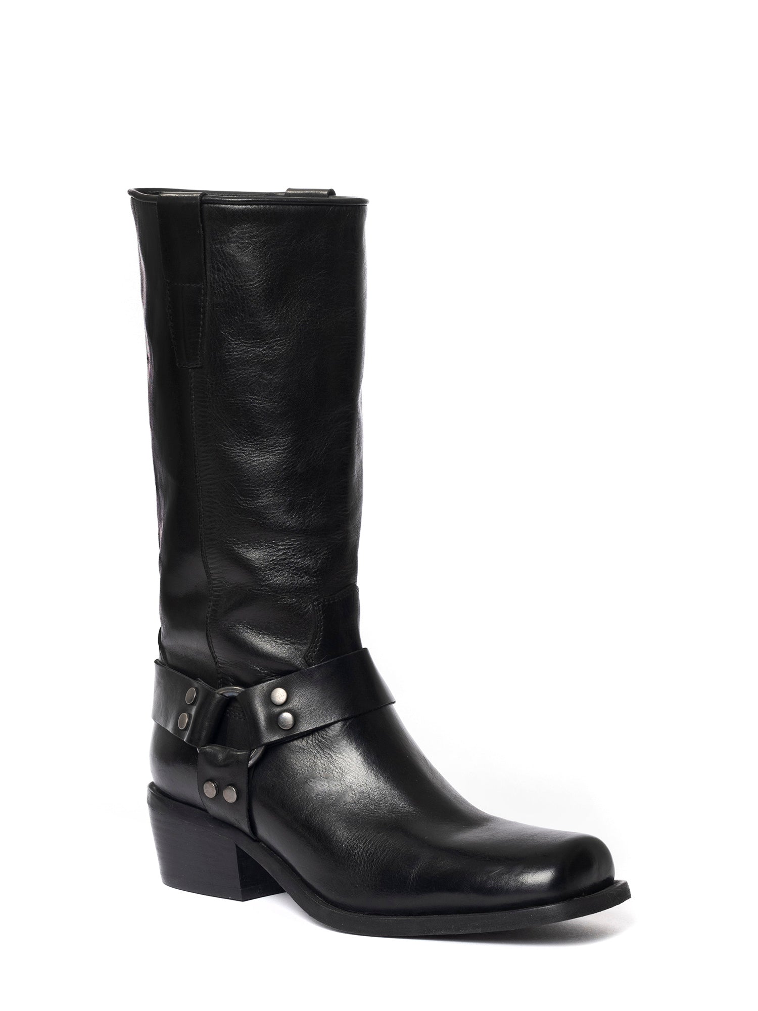 Texas Stivali texani in vitello nero