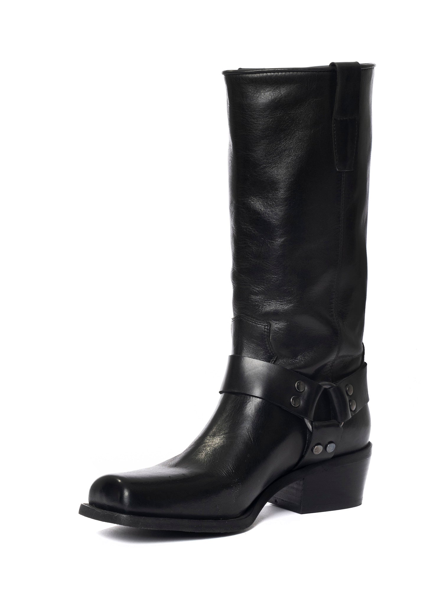 Texas Stivali texani in vitello nero