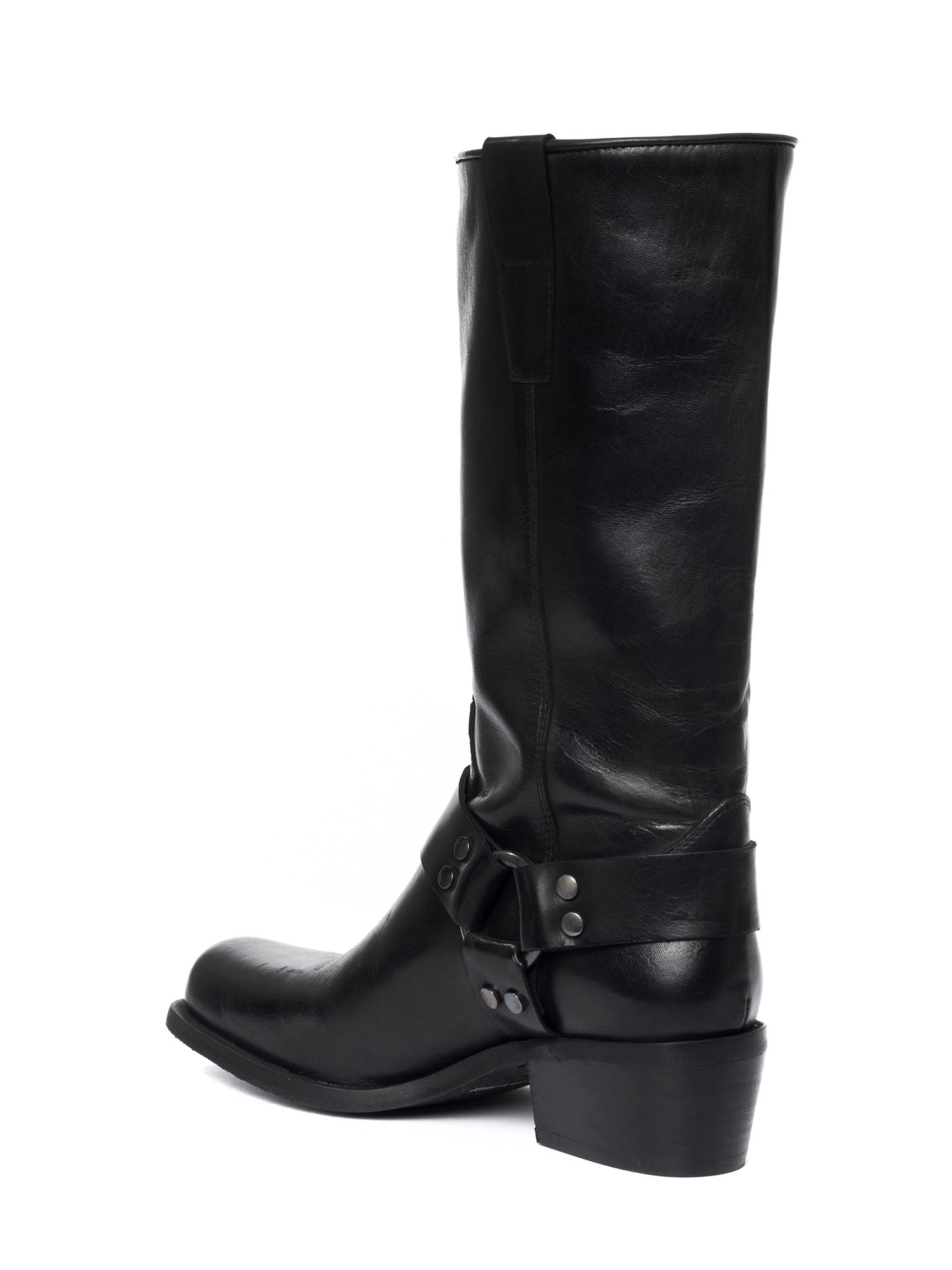Texas Stivali texani in vitello nero