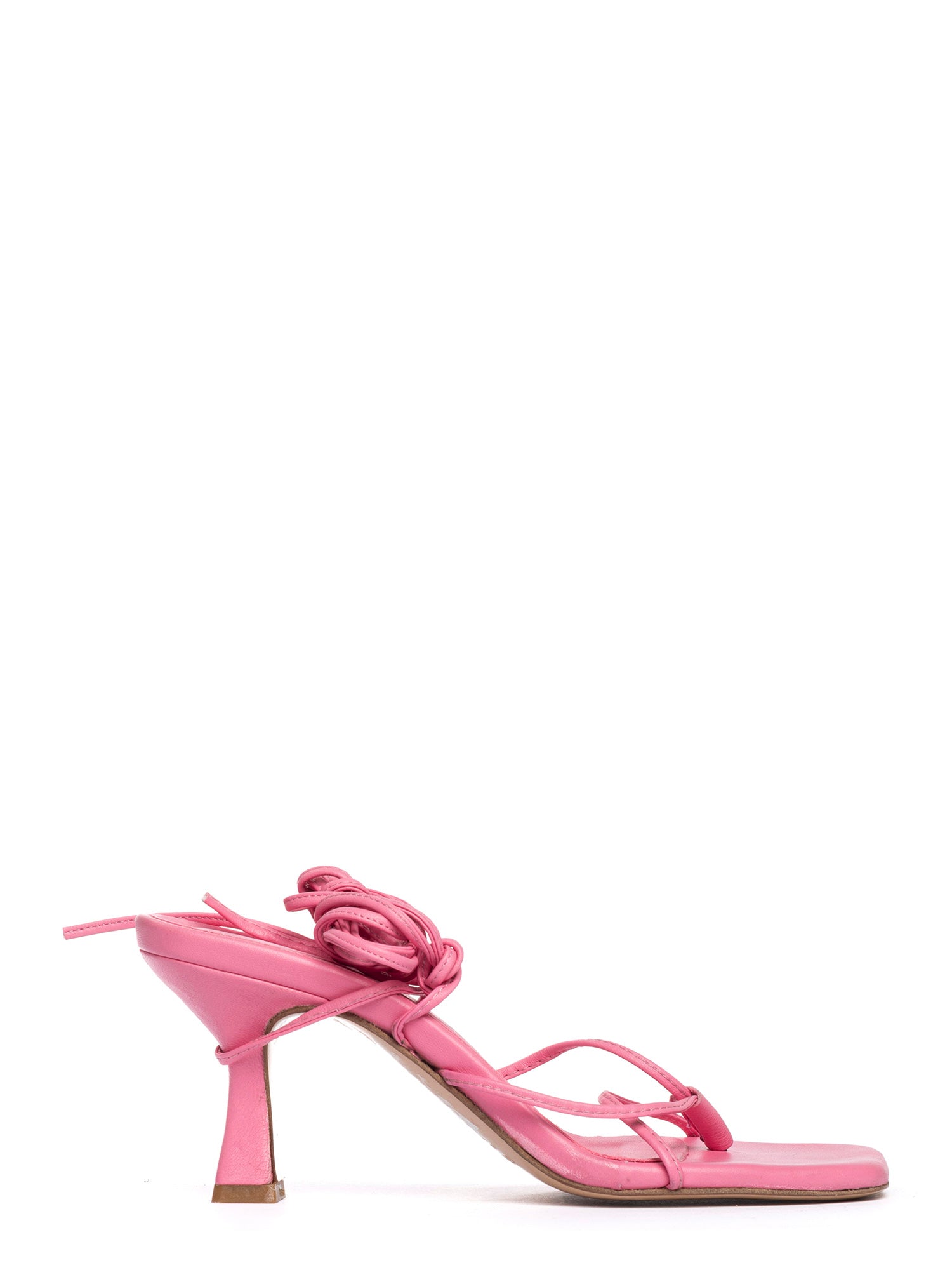 Virginia Sandali alla schiava in nappa rosa barbie