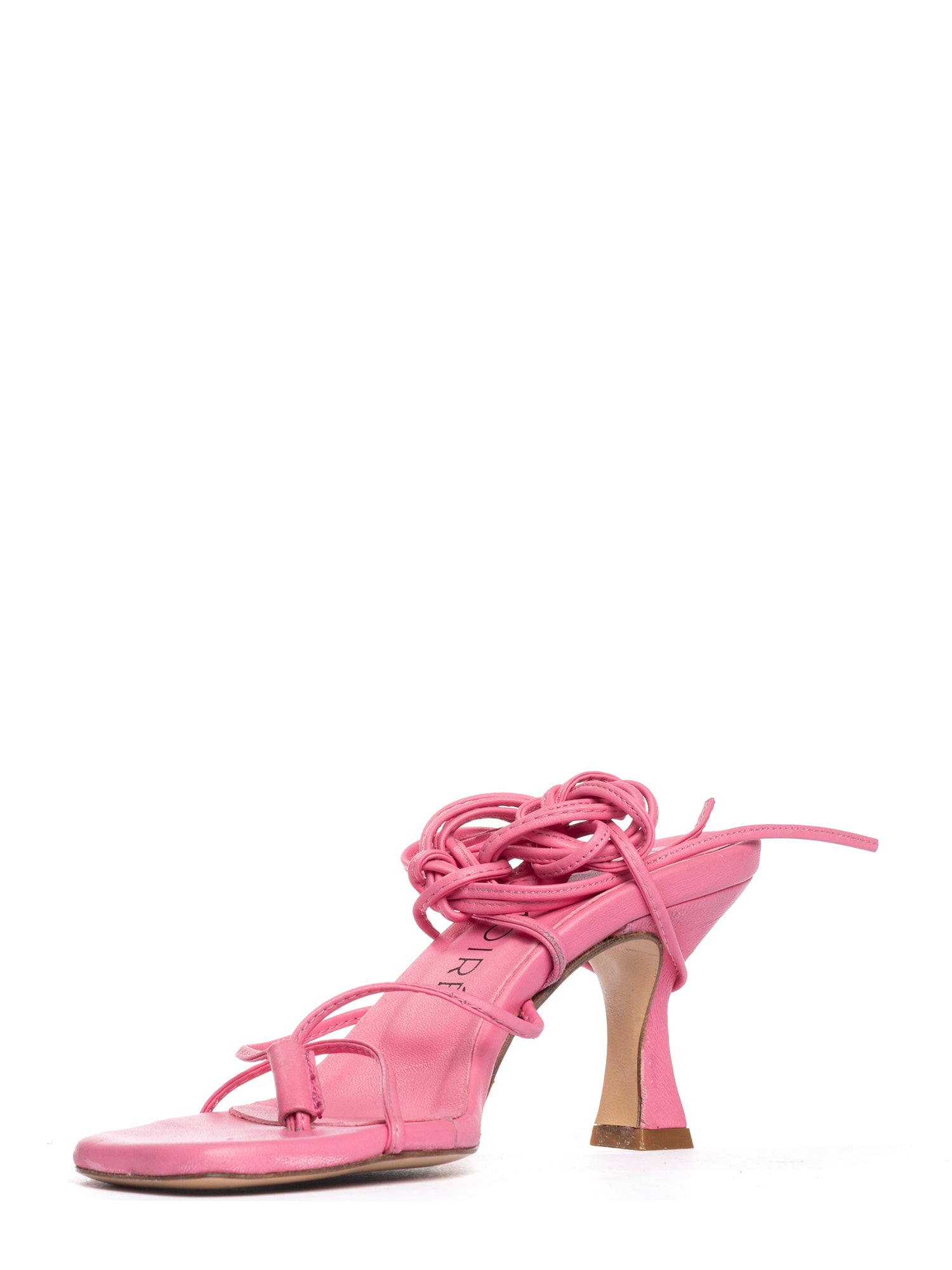 Virginia Sandali alla schiava in nappa rosa barbie