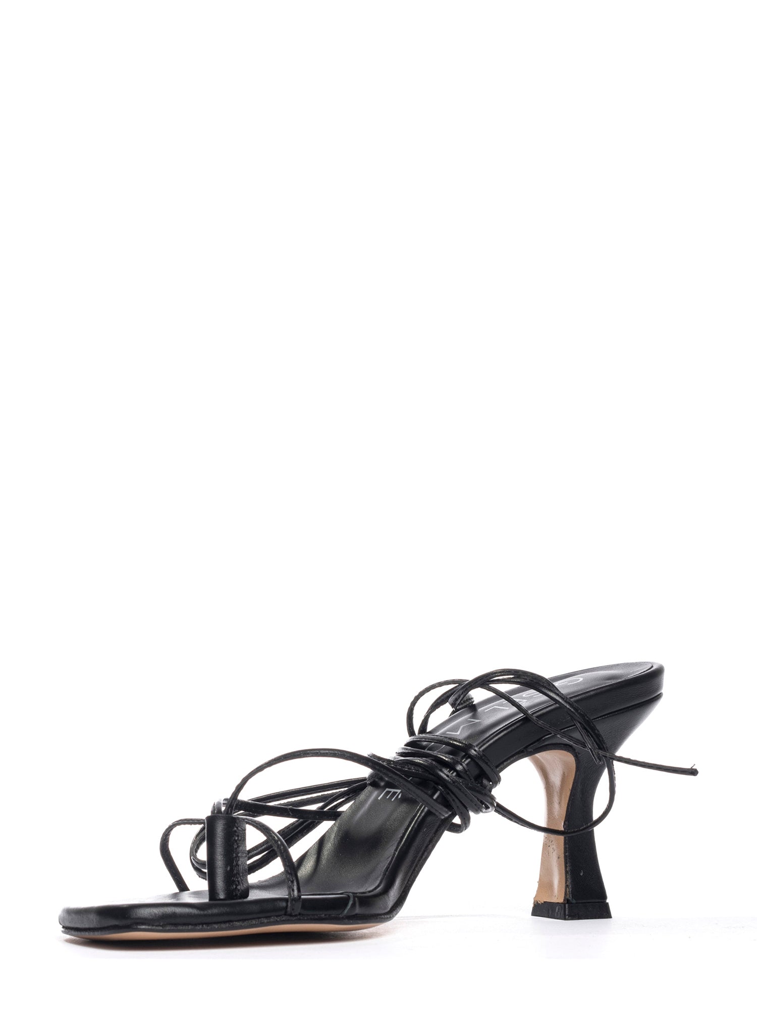 Virginia Sandali alla schiava in nappa nero