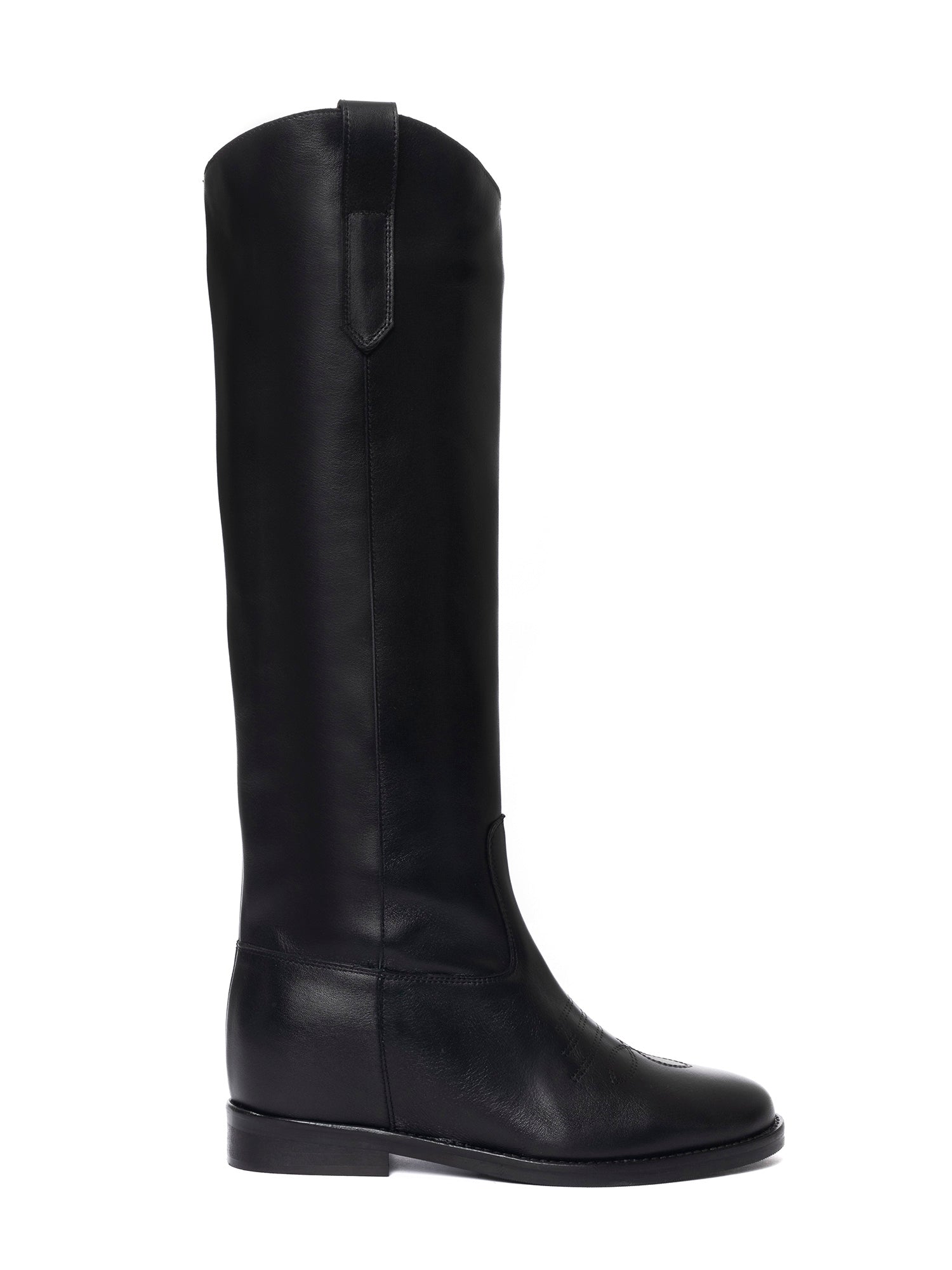 Cristal boots in black calfskin