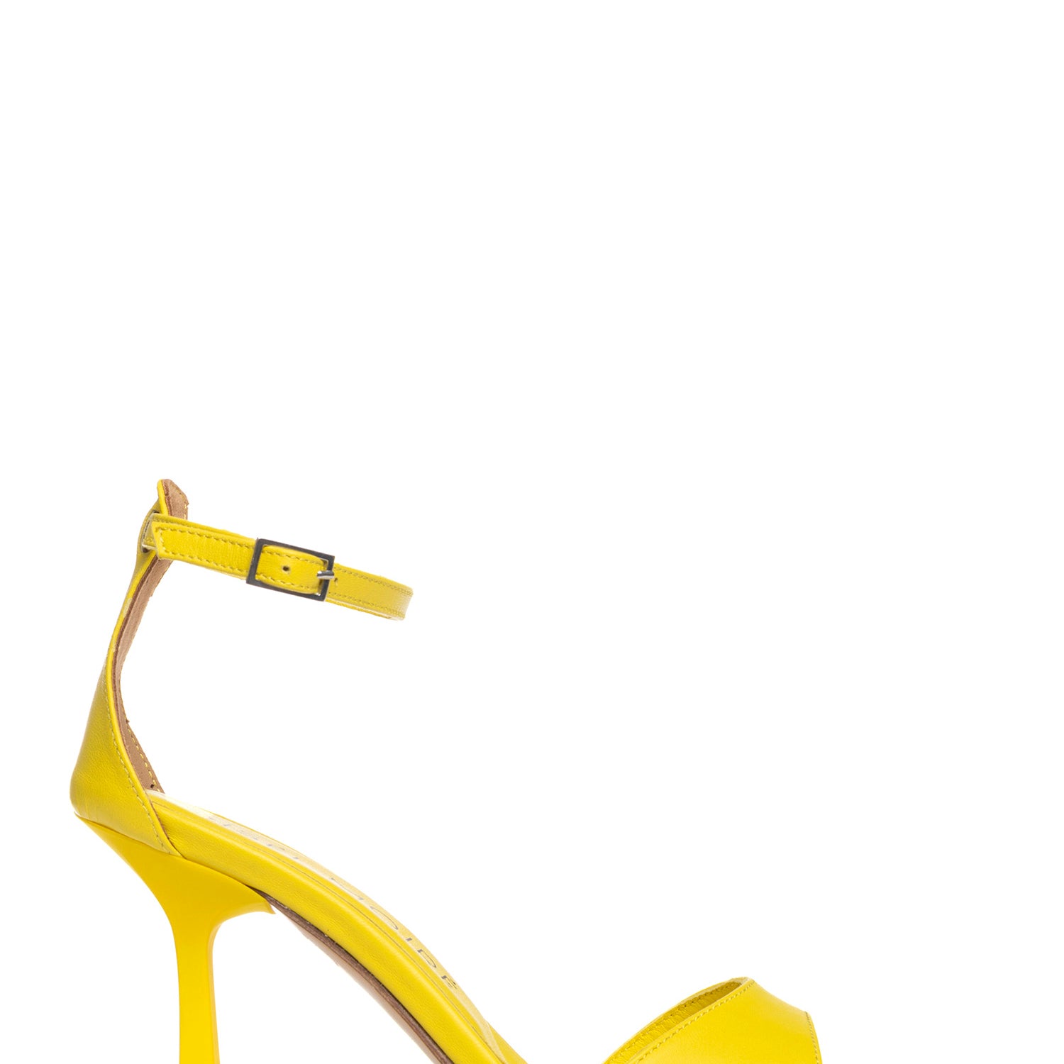 Vittoria Sandali a fascia in nappa giallo