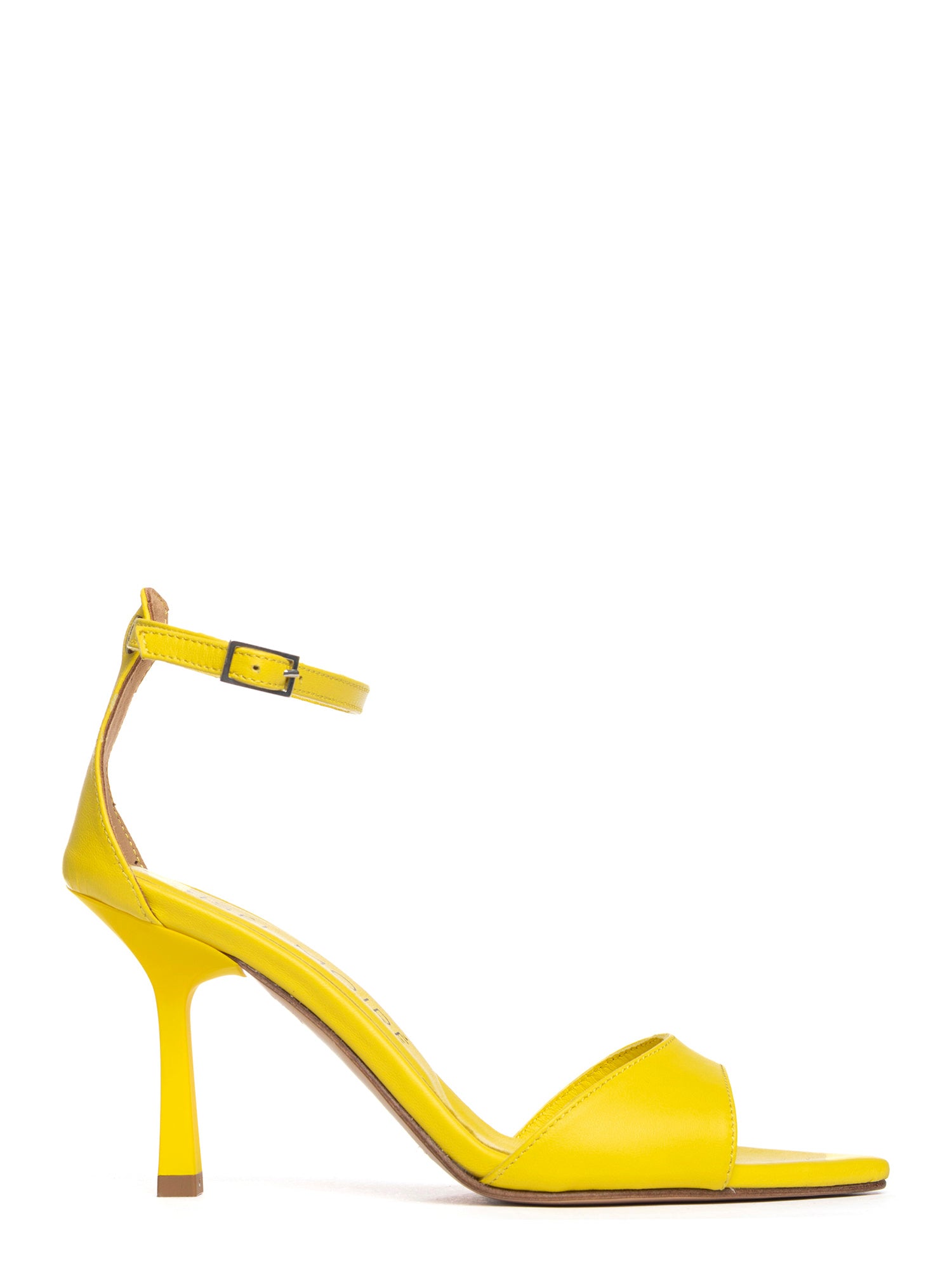 Vittoria Sandali a fascia in nappa giallo