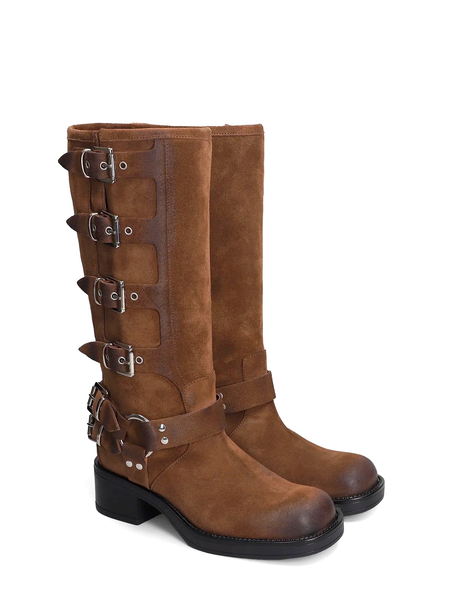 Windsor Biker in camoscio marrone