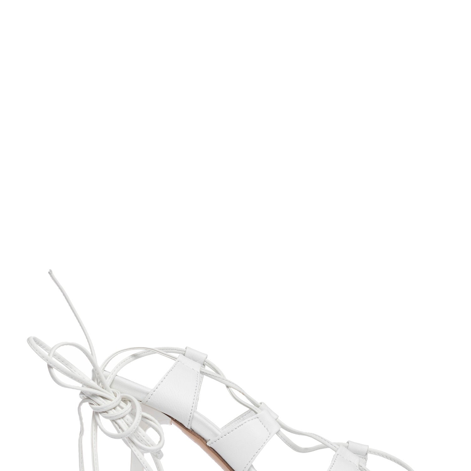 Zania Sandali alla schiava in nappa bianco