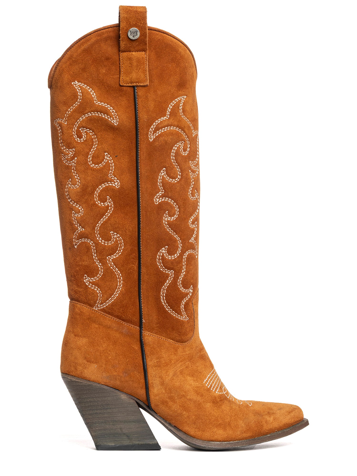 Zoe Stivali texani in camoscio cuoio