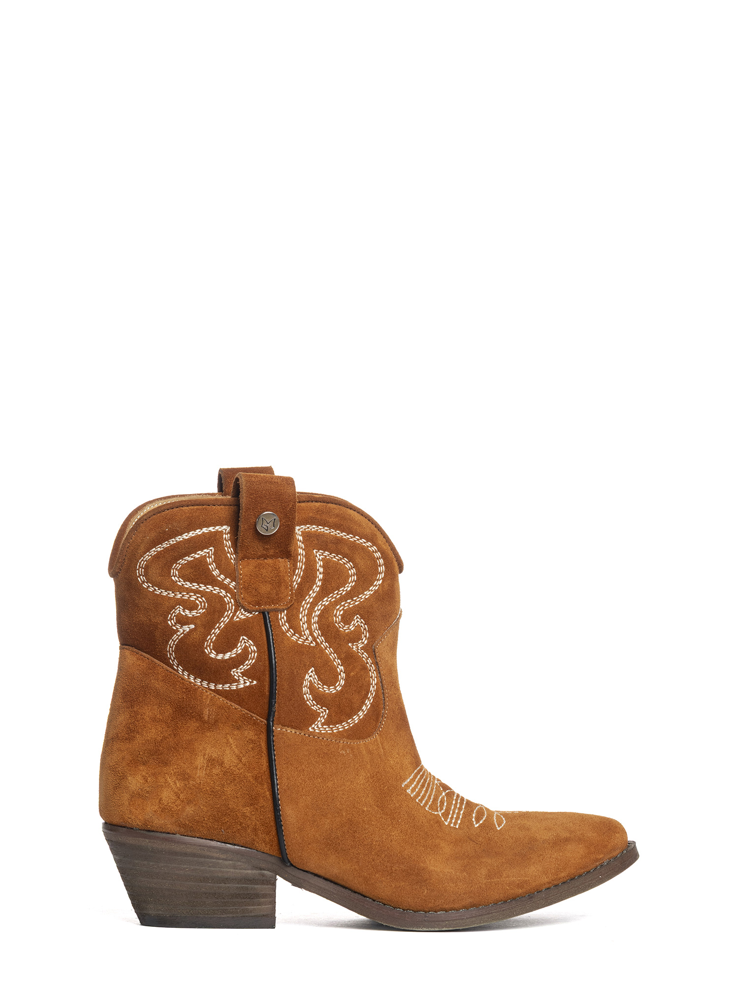 Alma Tronchetti texani in camoscio cuoio