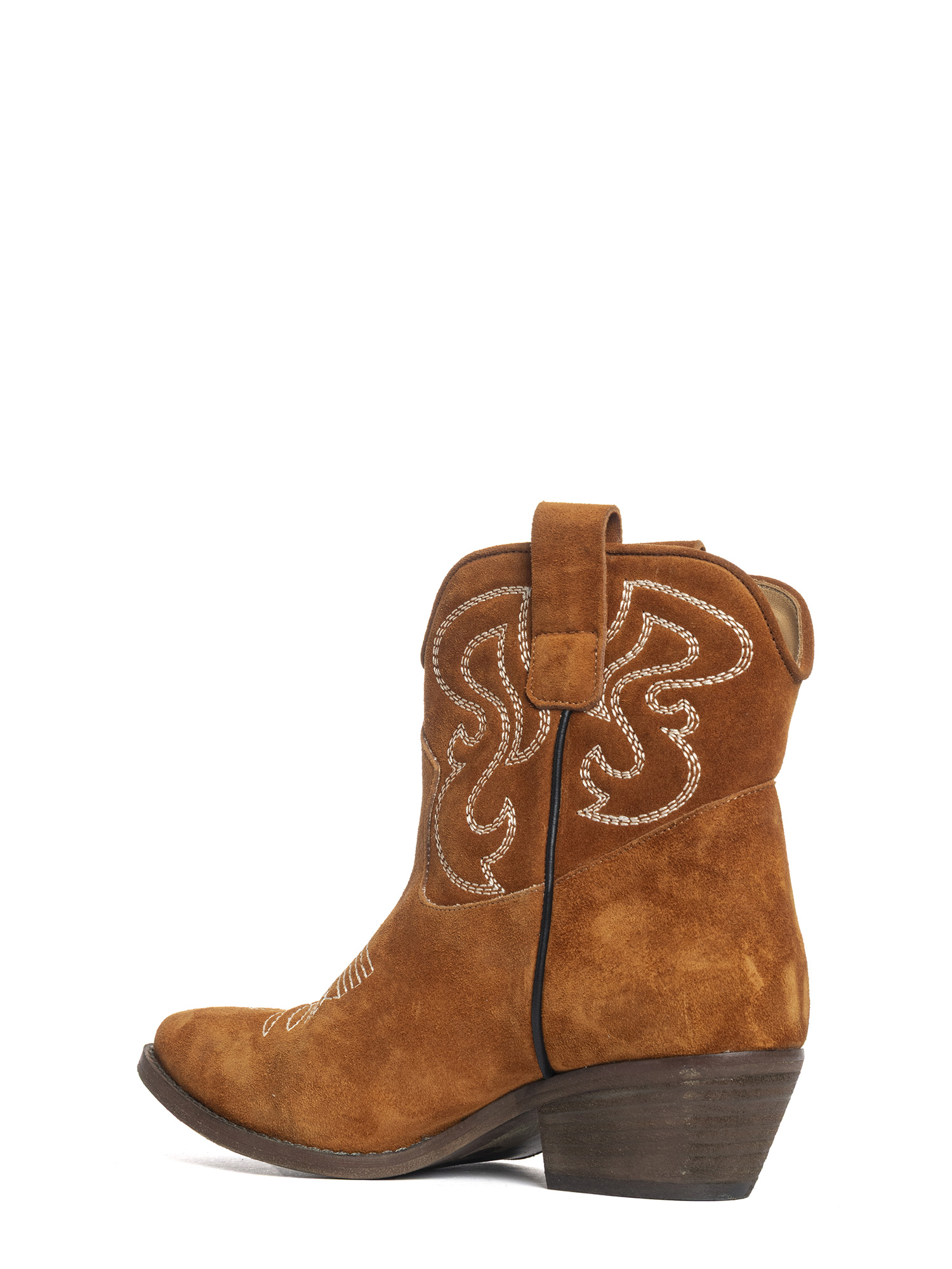 Alma Tronchetti texani in camoscio cuoio